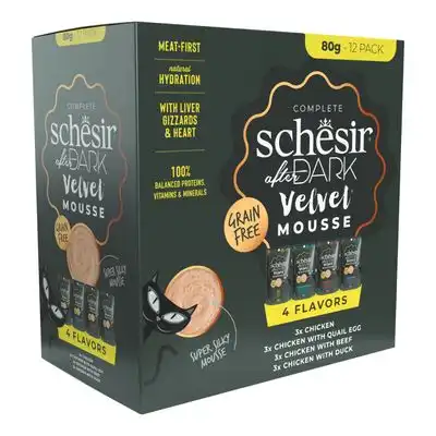 Schesir After Dark Velvet Mousse 12 x 80 g - Pack mixto (4 variedades) - Schesir - Comparador de precios