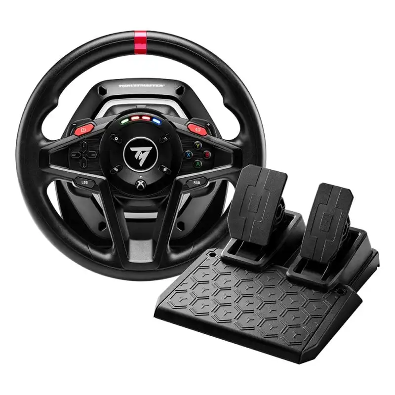 Thrustmaster T128 Volante de Carreras Force Feedback con Pedales Magnéticos Xbox Series X/S/Xbox One/PC