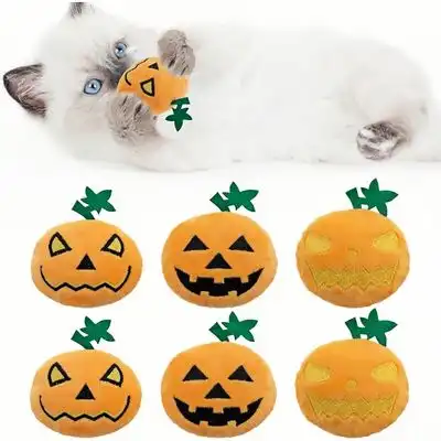 ZooVenture Juego de juguetes para gatos con forma de calabaza de Halloween - 6 piezas - Zooventure - Comparador de precios