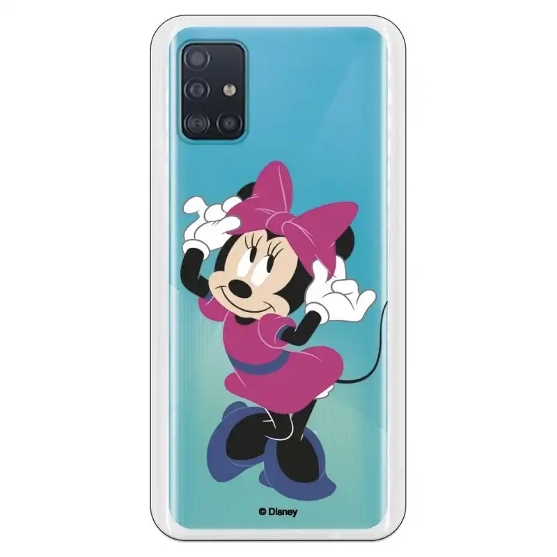 Funda Oficial de Disney Minnie Rosa Clásicos Disney para Samsung Galaxy A51