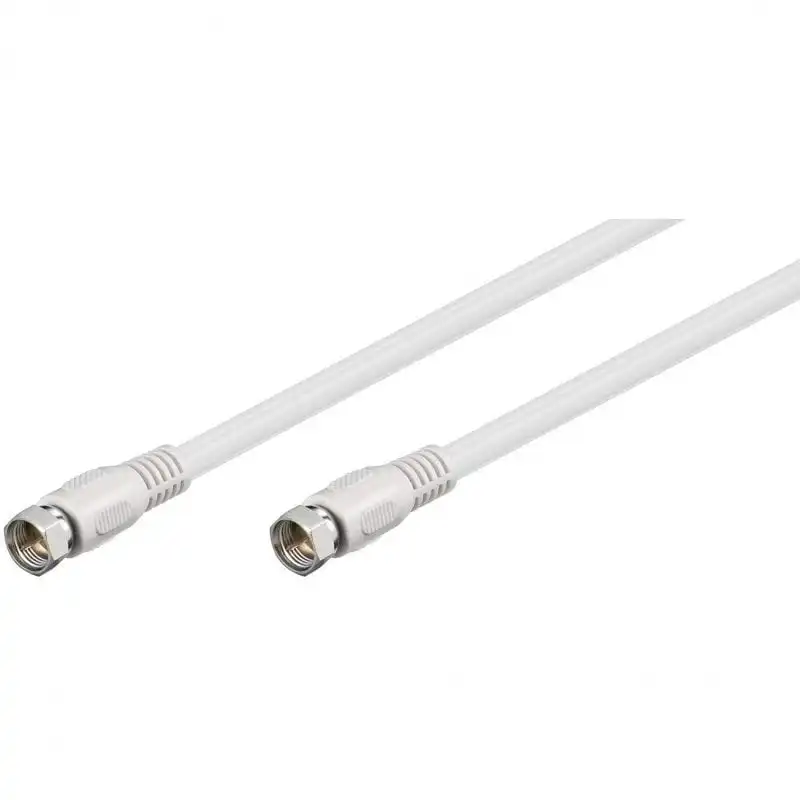 Goobay Cable Antena F Macho/Macho 30cm Blanco