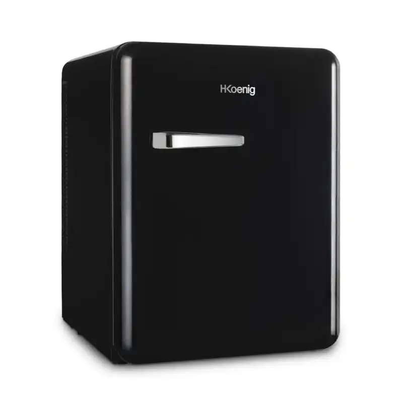 H.koenig TOAD9 Mini Bar Vintage 31L Temperatura Regulable, 24 Db Negro