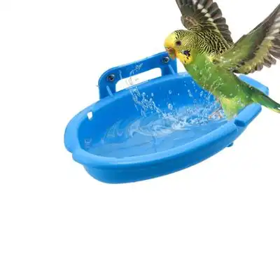 MCBOSON Bañera colgante para pájaros pequeños (azul) - 1 artículo - Mcboson - Comparador de precios