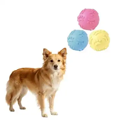 MCBOSON Juego de 3 pelotas de goma flotantes con sonido para perros - 1 artículo - Mcboson - Comparador de precios