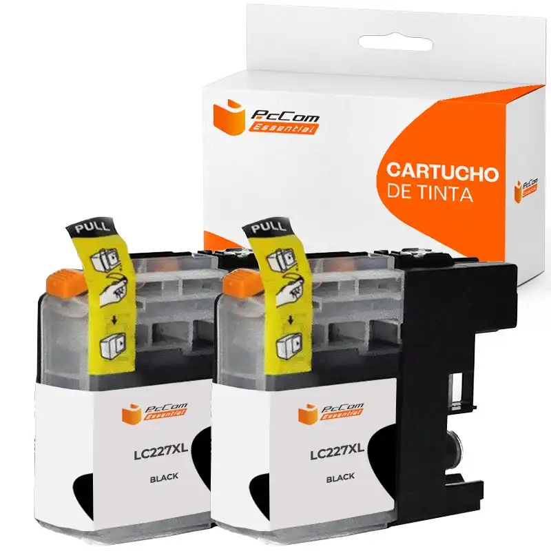 Pccom Essential Brother Lc227xl Cartucho Tinta Compatible Negro Pack 2