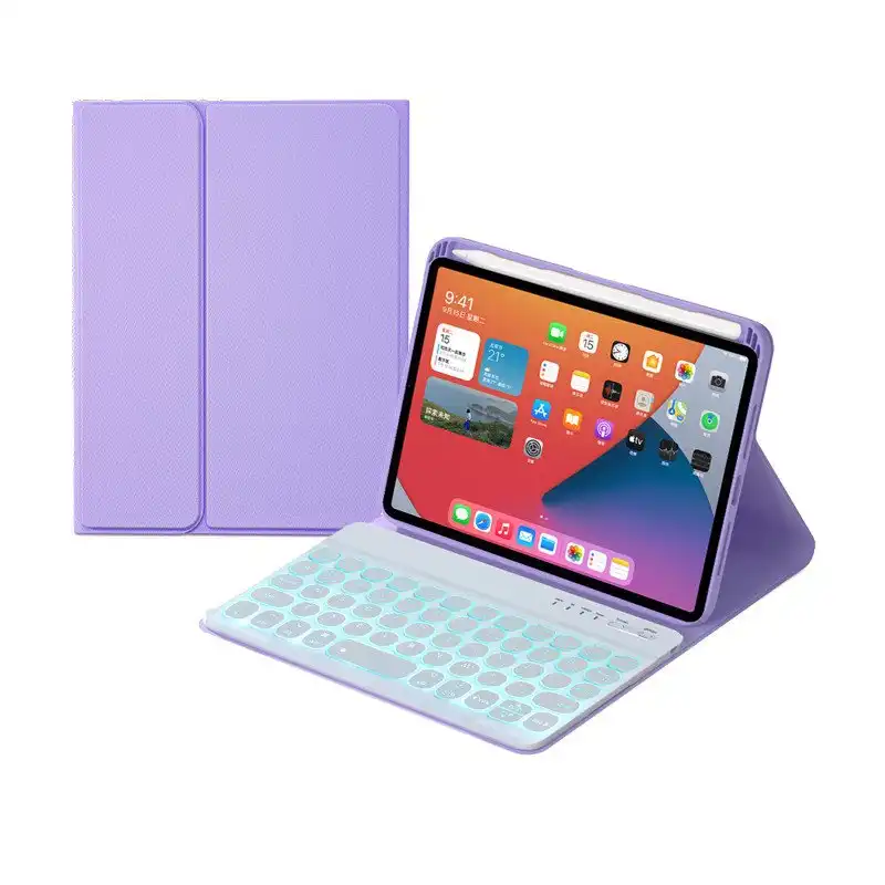 Royal Bailey Hy006d Funda Con Bluetooth Teclado Para Ipad Mini 6 Morado