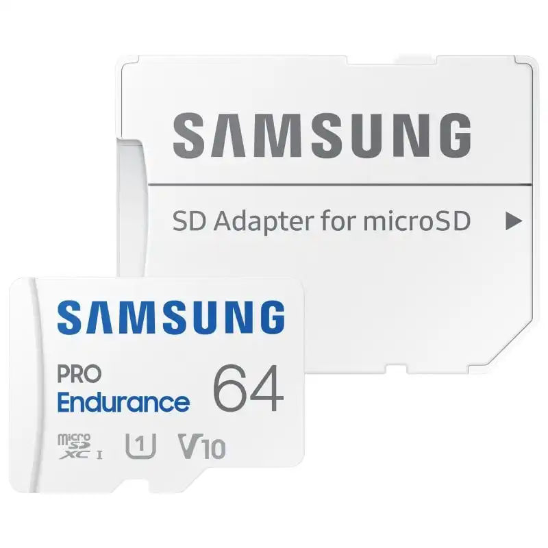 Samsung PRO Endurance microSDXC 64GB UHS-I V10 Clase 10 con Adaptador