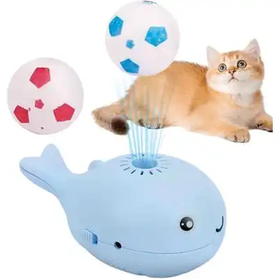 UAMLY Balón de fútbol eléctrico flotante con forma de ballena para gatos - 1 pieza - Uamly - Comparador de precios