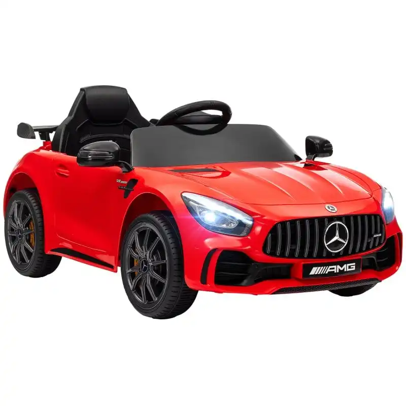 Aiyaplay Coche Eléctrico Para Niños De +3 Años Mercedes-benz Amg Gtr Rojo