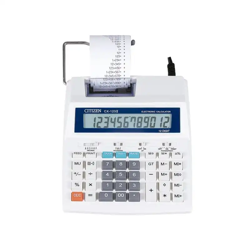 Calculadora Citizen Impresora Pantalla Papel Cx-123 N 12 Digitos