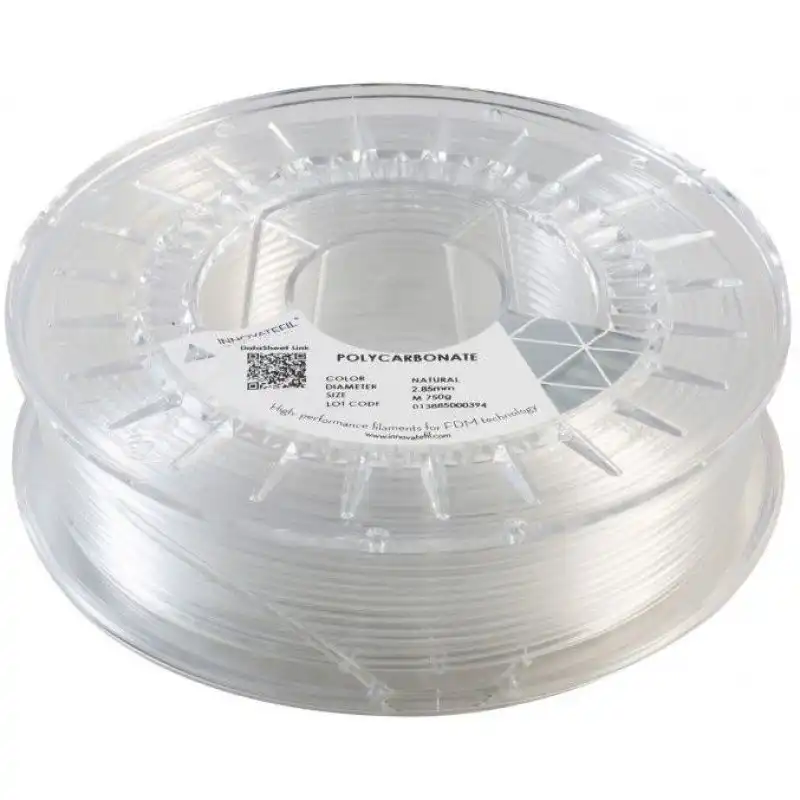 Innovatefil Policarbonato Filamento 3D Resistencia a Impactos 2.85mm 750g Natural