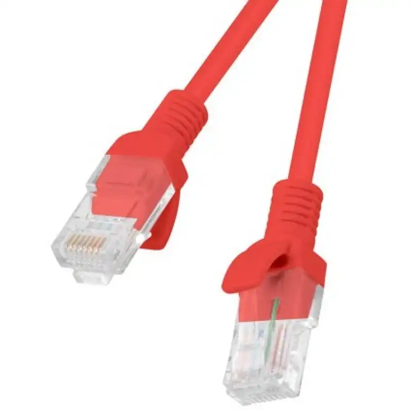 Lanberg Cable de Red RJ45 UTP Cat.5e 1m Rojo