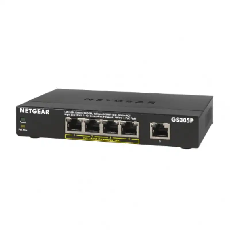 Netgear GS305P Switch 5 Puertos Gigabit PoE+