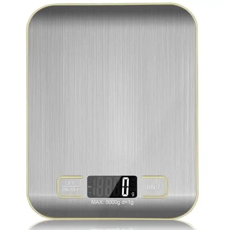 OcioDual Báscula de Cocina Digital LCD 5Kg Gris