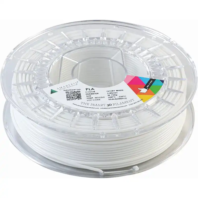 Smartfil Filamento PLA 3D 2.85mm 750g Ivory White