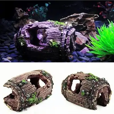 ZooVenture Decoración de tronco de árbol de resina para acuario - 2 piezas - Zooventure - Comparador de precios