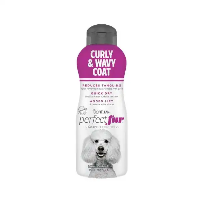 Champú Tropiclean Perfect Fur Curly and Wavy Coat 473 ml