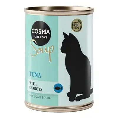 Cosma Soup sopa para gatos 6 x 100 g - Atún con zanahoria - Cosma - Comparador de precios