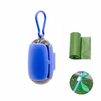 FurryFusion Dispensador de bolsas excrementos perro forma cápsula espacial - Azul - Furry Fusion - Comparador de precios