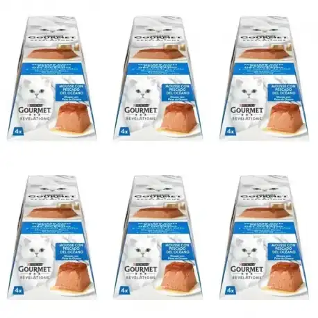 Gourmet Revelations Comida Húmeda para Gatos Mousse con Pescado del Océano, 24 x 57 gr - Gourmet - Comparador de precios