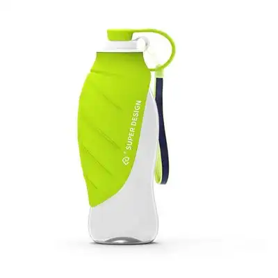 HausPets Botella de agua plegable de silicona verde para perros de 580 ml - Artículo 1 - HausPets - Comparador de precios