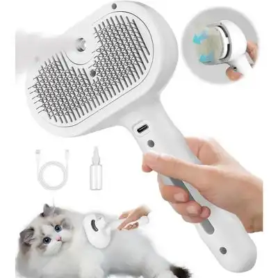 Pawffee Cepillo de vapor 3 en 1 autolimpiante con masaje para mascotas - 1 pieza - Pawffee - Comparador de precios