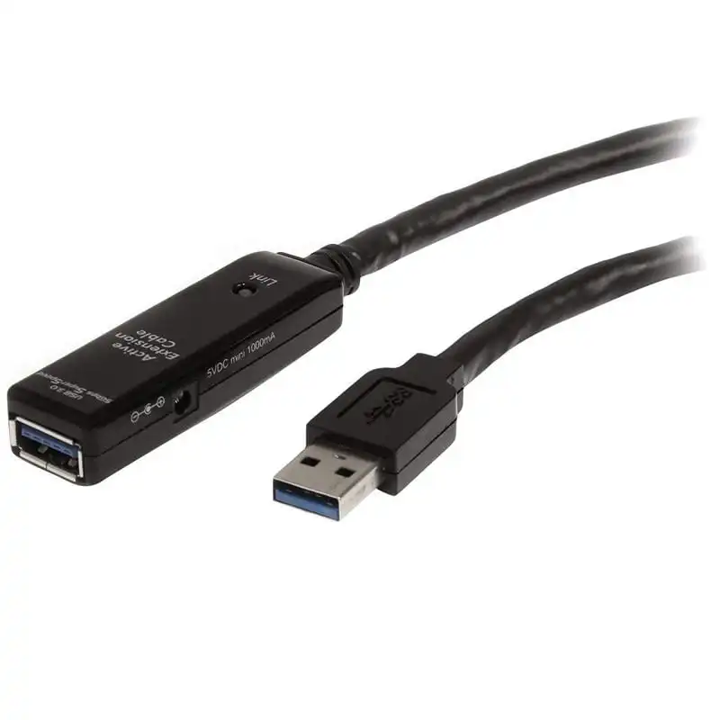 Startech Cable Extensor Activo USB 3.0 Macho/Hembra 5m Negro