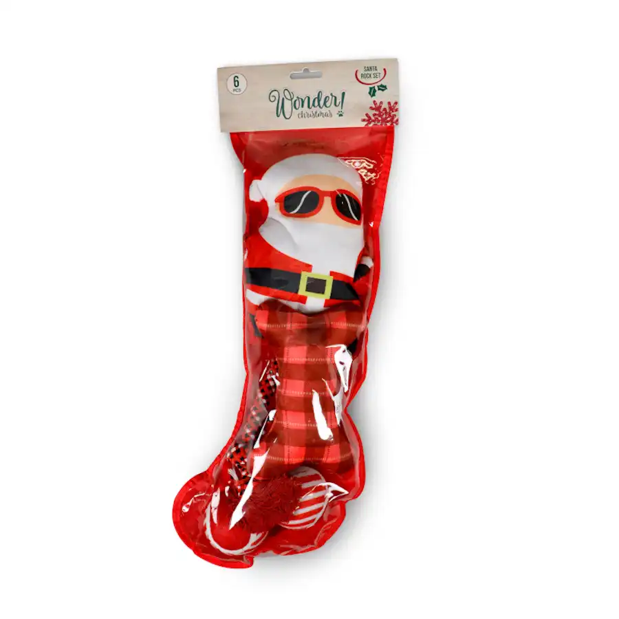 Wonder Christmas Santa Rock Set de juguetes para perros - Wonder Christmas - Comparador de precios