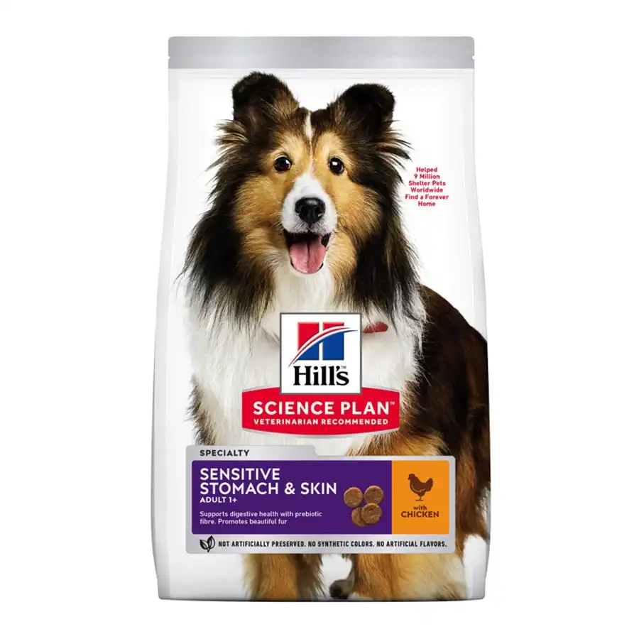 Hill’s Science Plan Sensitive Stomach & skin Adult Pollo pienso para perros