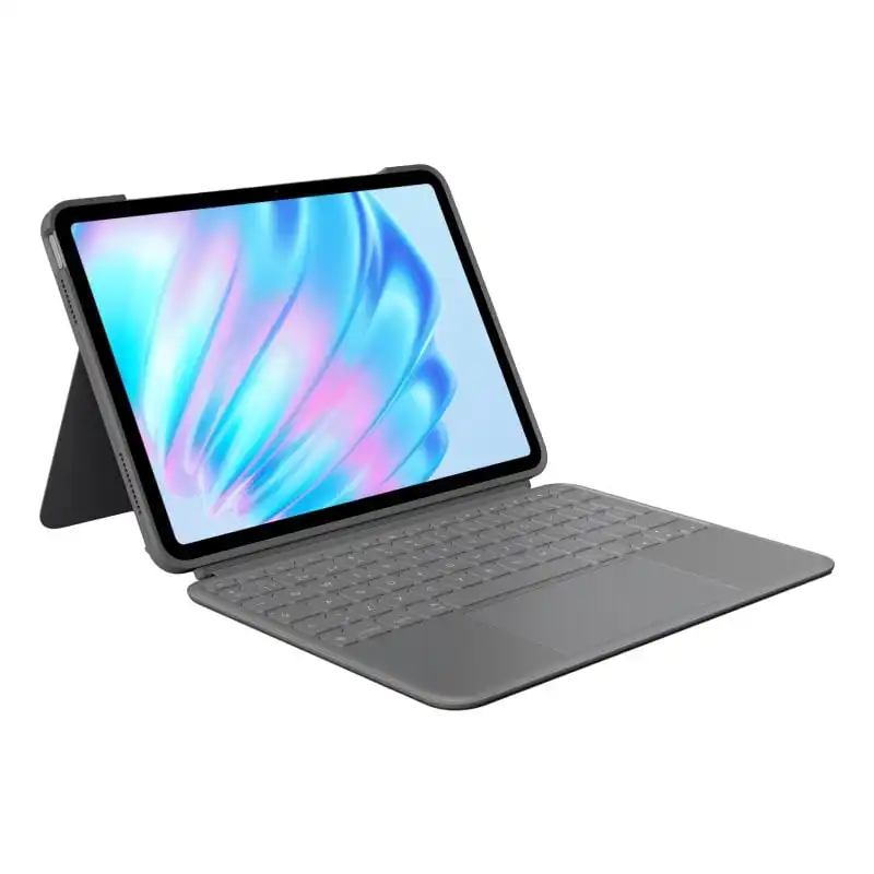 Logitech Combo Touch Funda con Teclado Español QWERTY Gris Oxford para iPad Air 11" (M2)/Air 5ª Gen