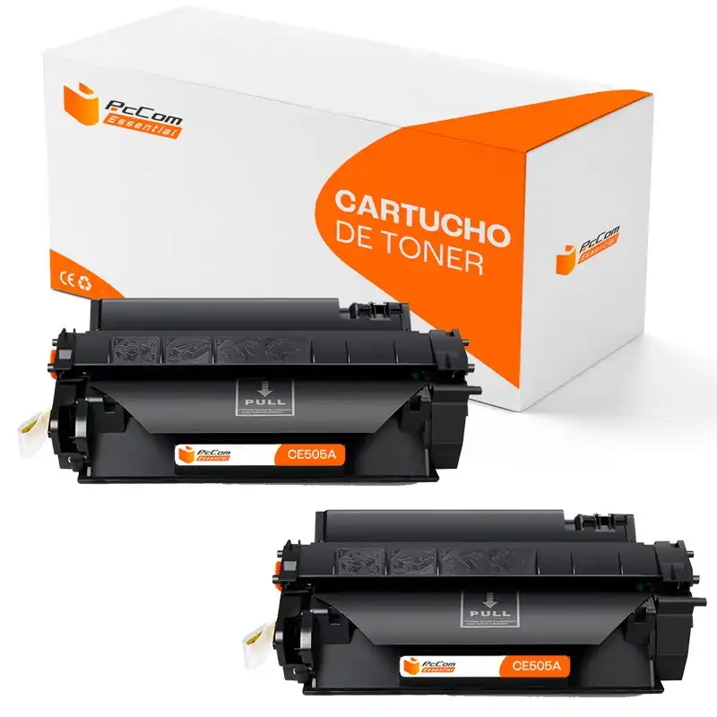 Pccom Essential HP CE505A/CF280A Tóner Compatible Negro Pack 2