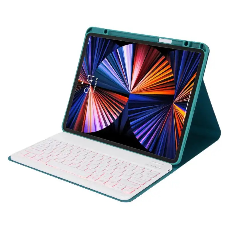 Royal Bailey Hk132d Funda Con Bluetooth Teclado Para Ipad Pro12.9(2021/2020/2018) Verde
