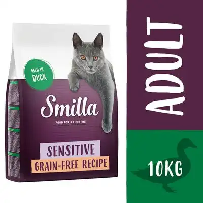Smilla Adult Sensitive sin cereales con pato - 10 kg - Smilla - Comparador de precios