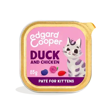 Edgard & Cooper Comida Húmeda Para Gatitos en Paté con Pato y Pollo, 16x85gr - Edgard & Cooper - Comparador de precios