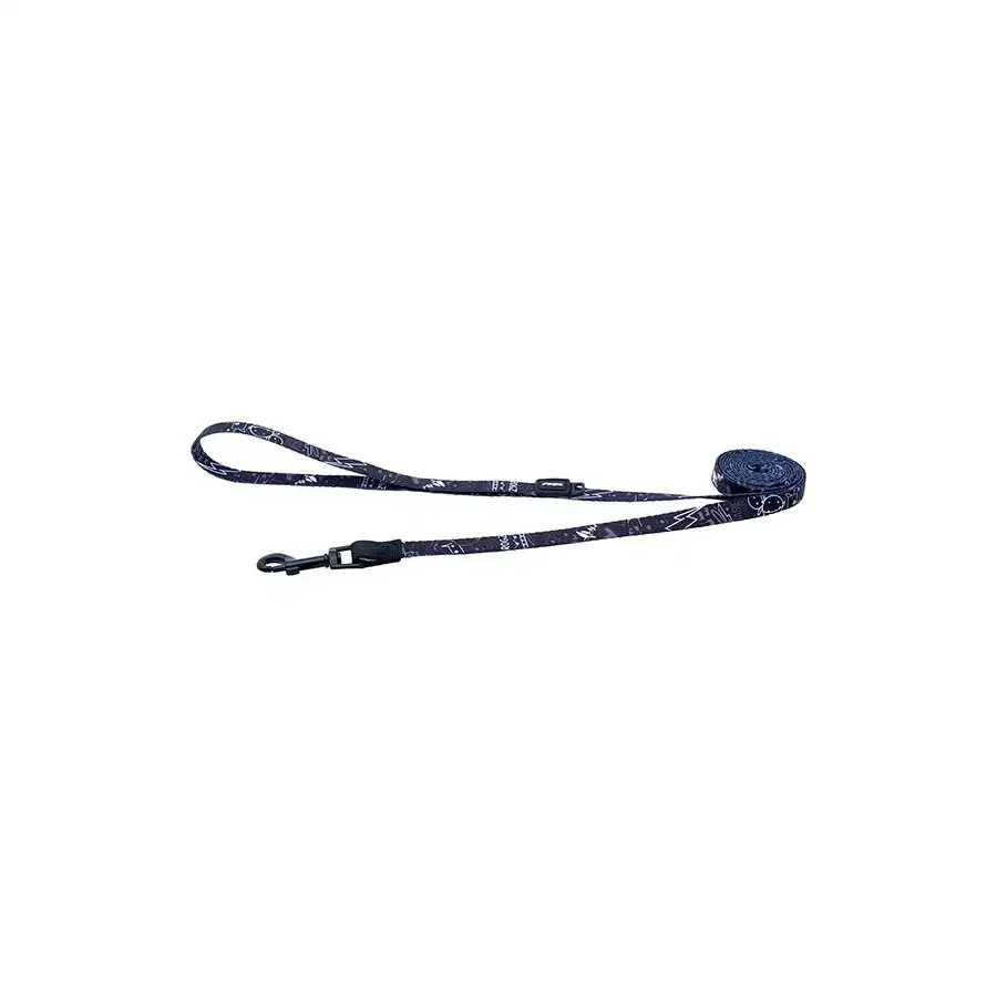 Rogz Correa Grafitti Negro para perros - 180 cm x 11 mm - Rogz - Comparador de precios