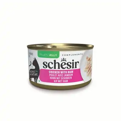 Schesir Complements en gelatina 6 x 70 g en latas - Pollo con jamón - Schesir - Comparador de precios