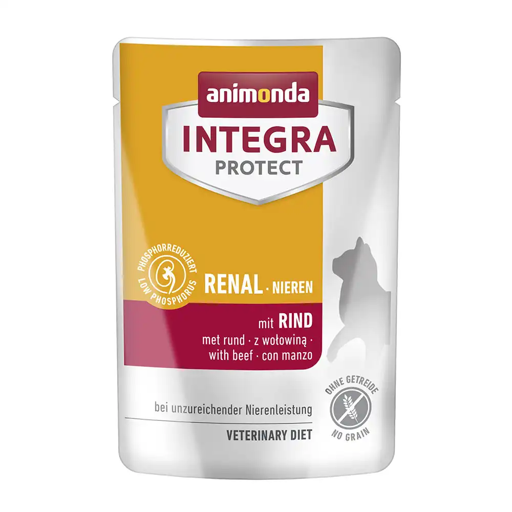 Animonda Integra Protect Adult Renal 24 x 85 g para gatos - Vacuno