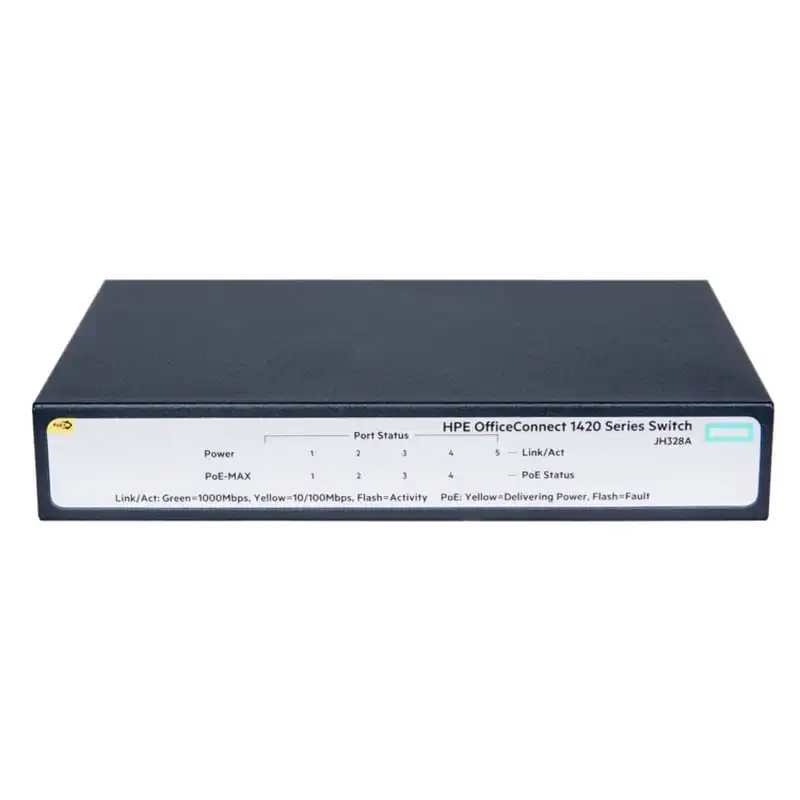 Aruba OfficeConnect 1420 Switch No Gestionable 5 Puertos Gigabit PoE+ 32W