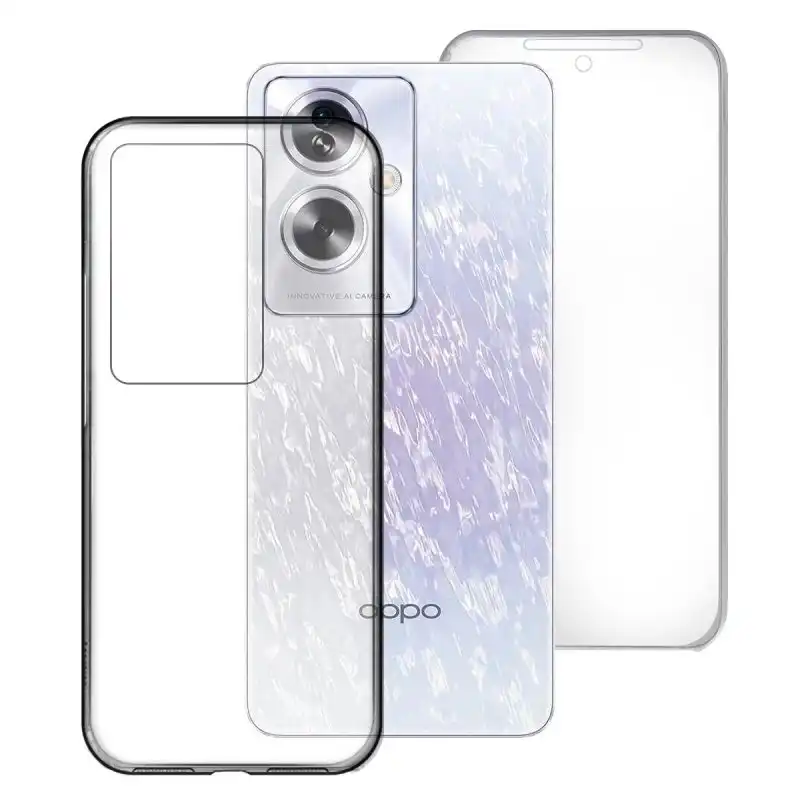 Max Power Digital Funda Doble Cara 360 Grados Silicona Transparente Para Oppo A79 5g