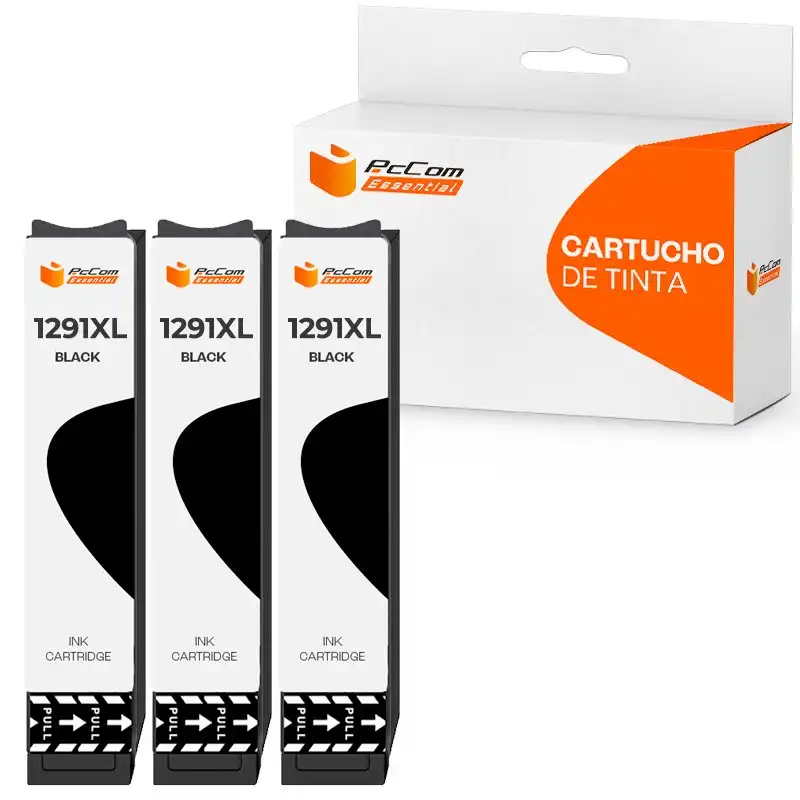 Pccom Essential Cartucho Tinta Compatible Epson T1291 Negro Pack 3