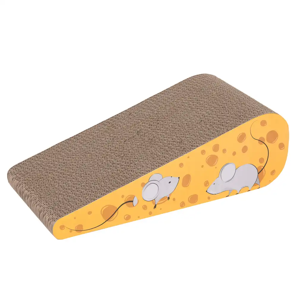 Rascador de cartón Cheesy - 43,5 x 19 x 12 cm (L x An x Al) - bitiba - Comparador de precios