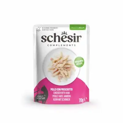 Schesir Complements Filete en gelatina 6 x 70 g en bolsitas - Pollo con jamón - Schesir - Comparador de precios