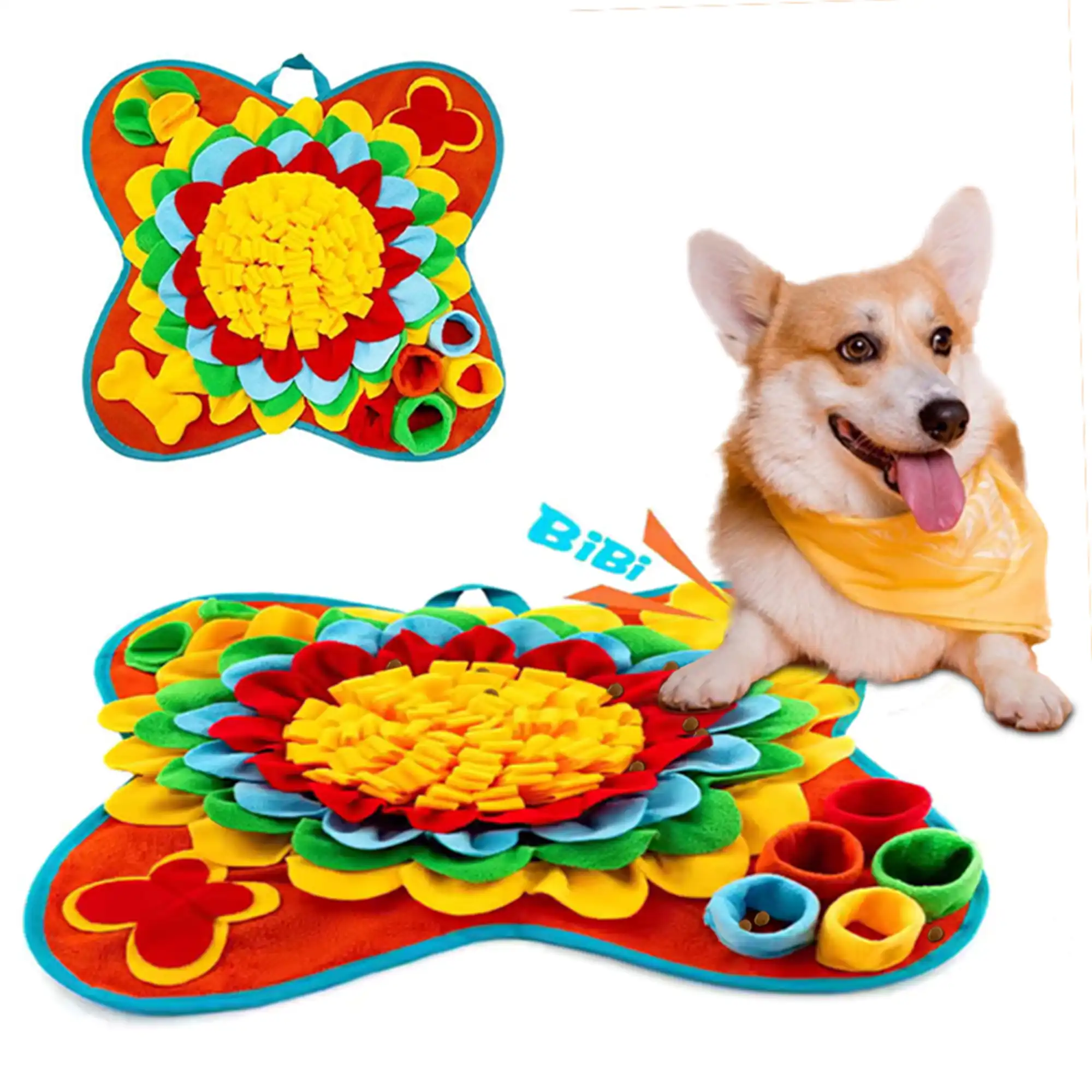 TheKingPet Alfombra Olfativa de Entrenamiento y Juegos para Perros y Gatos - 50,8 x 50,8 x 4 cm - TheKingPet - Comparador de precios