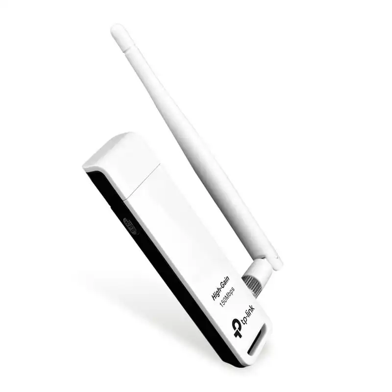 TP-LINK TL-WN722N V4 Adaptador WiFi USB 150 Mbps Antena de Alta Ganancia