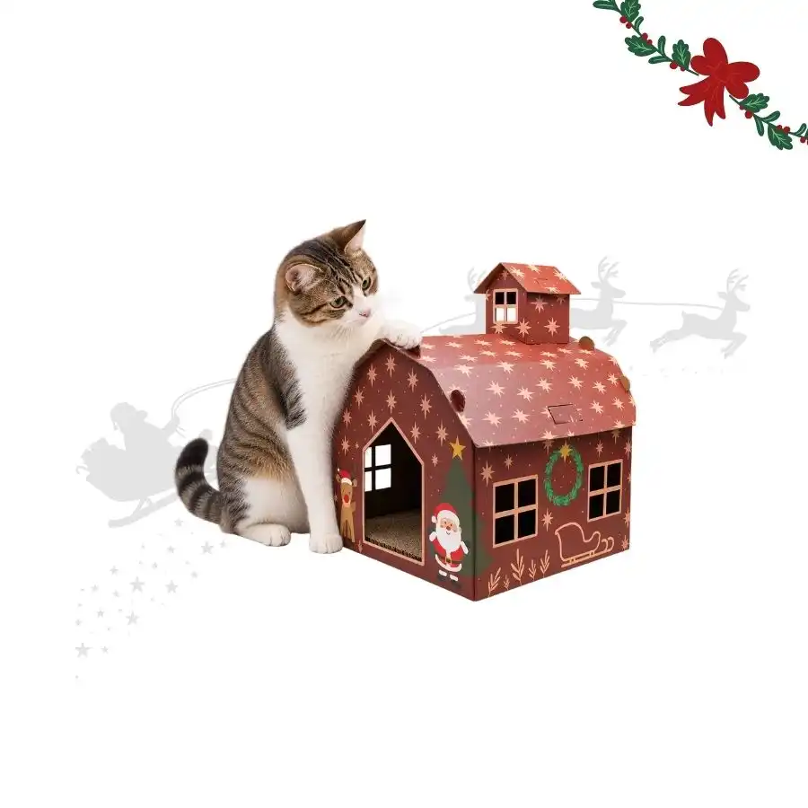Wonder Christmas Casa Rascador Jengibre para gatos - 44 x 43 x 48.5 cm - Wonder Christmas - Comparador de precios