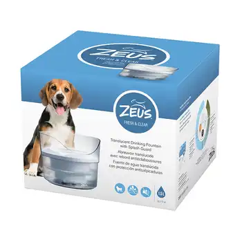 Zeus Fresh & Clear bebedero con protección contra salpicaduras - Fuente de agua de 1,5 litros - Zeus - Comparador de precios