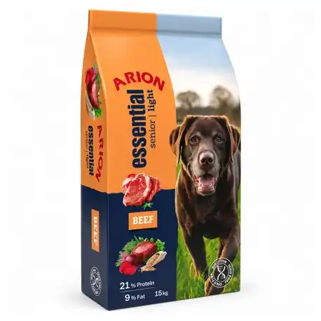 Arion Essential Senior Light Pienso para Perros Mayores con Ternera, 3 Kg - Arion - Comparador de precios