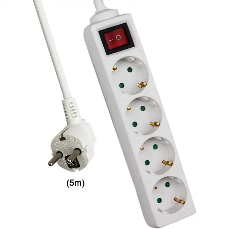 Extrastar Regleta 4 Tomas con Interruptor 5m