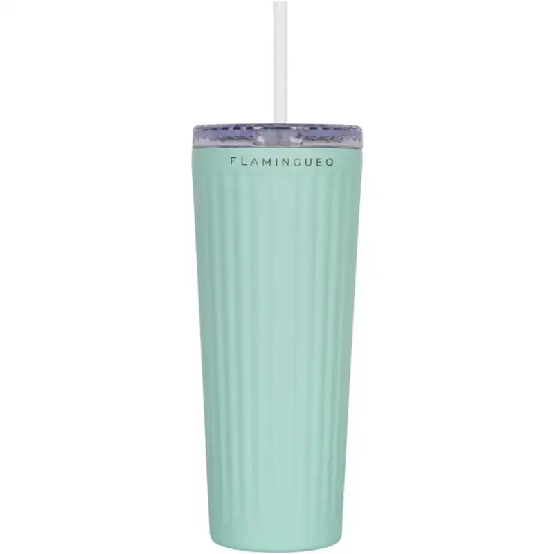 Flamingueo Vaso Térmico Azul Acero Inoxidable Bebidas Frías 24h Y Calientes 10h Capacidad 0.8l