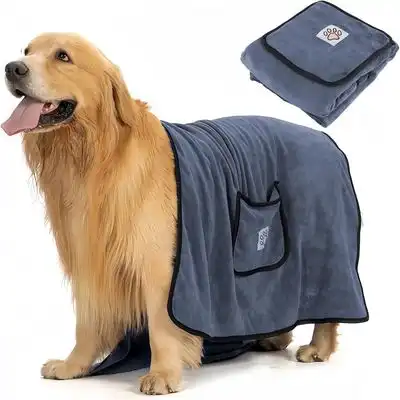 FurryFusion Toalla de baño para perros - Gris - Furry Fusion - Comparador de precios